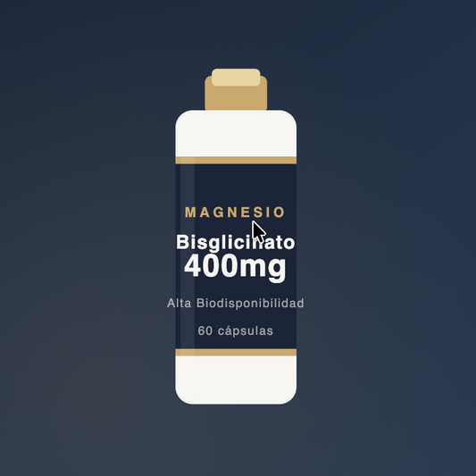 Magnesio Bisglicinato 400mg Zenvelix - Suplemento premium alta biodisponibilidad 60 cápsulas